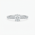 Anillo Solitario Oval