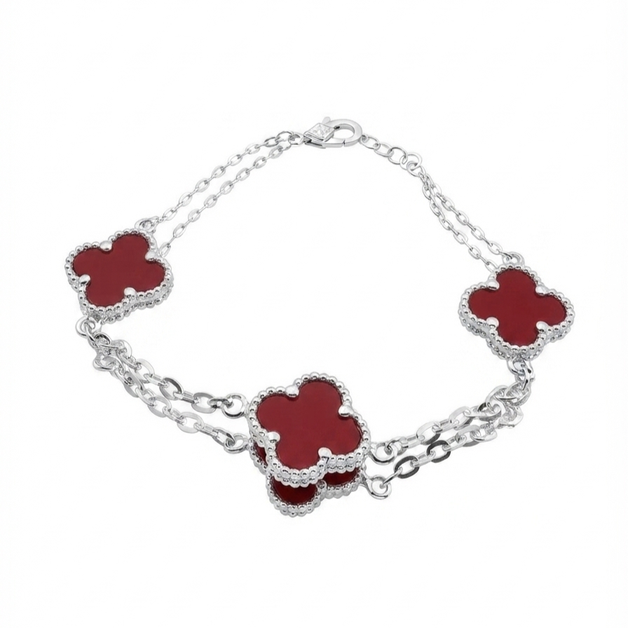 Pulseras Trébol Rojo