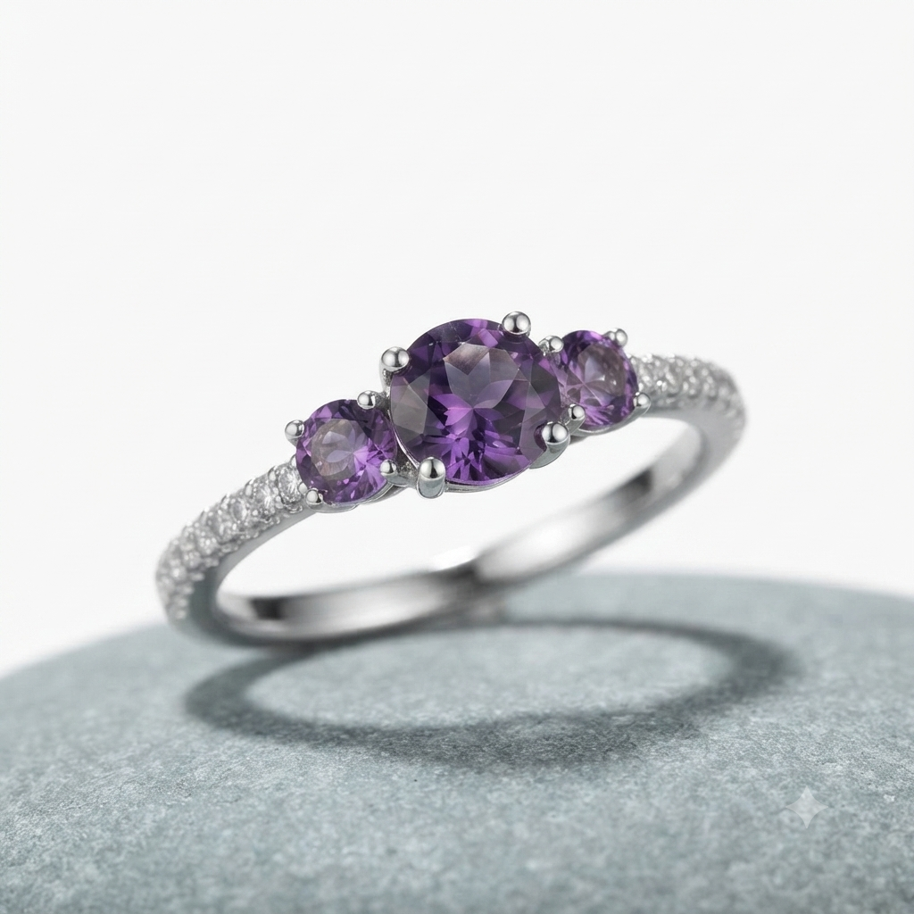 Anillo Trilogía Amatista