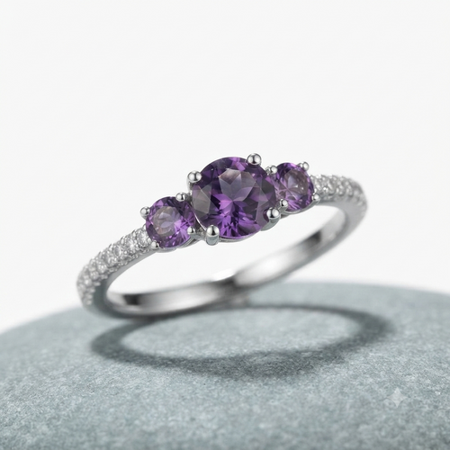 Anillo Trilogía Amatista